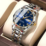 ROLÓGIO DE QUARTZO COM CALENDARIO DUPLO A PROVA DE ÁGUA Arca Luxury